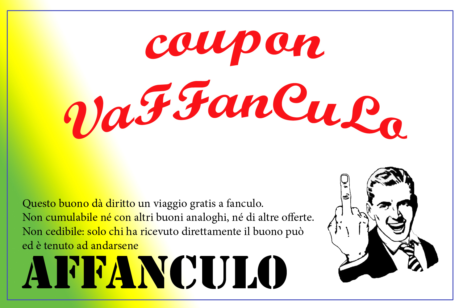 Vafankulo Coupon-vaffanculo - Parolacce