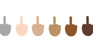 Gli emoji del dito medio per Windows 10.